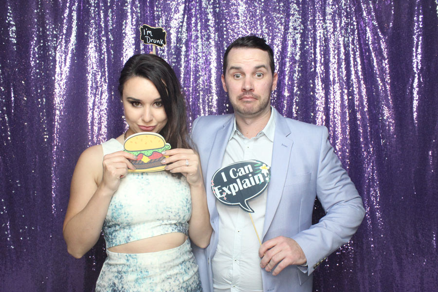 Purple Sequin Photo Booth Hire Backdrop