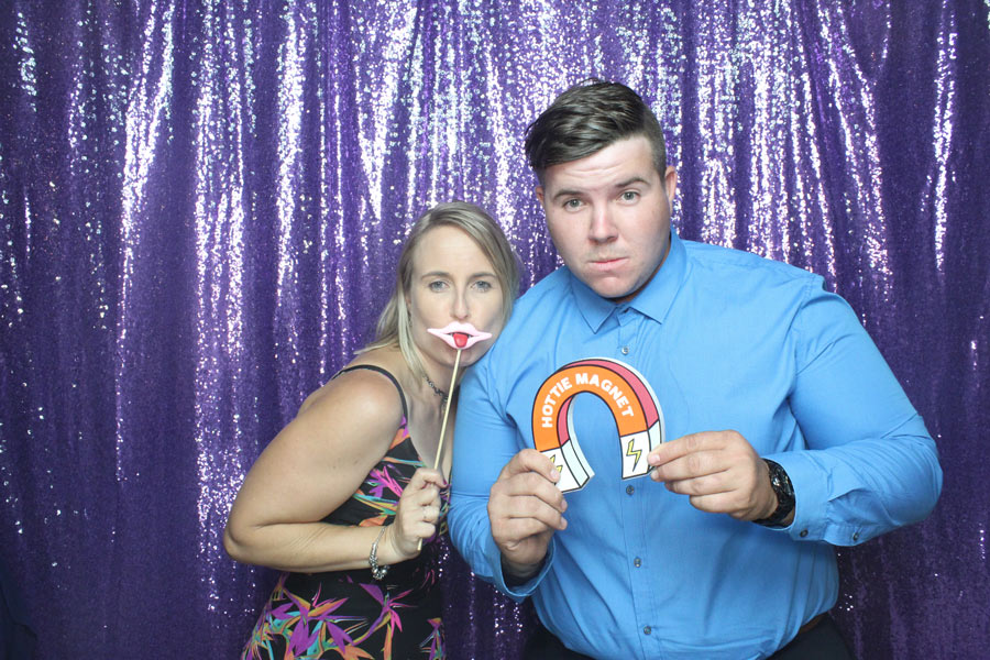 Purple Sequin Photo Booth Hire Backdrop